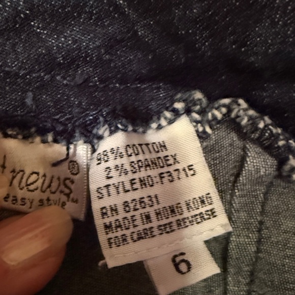 Vintage Newport News Jean Capris Size 6 - Picture 10 of 10